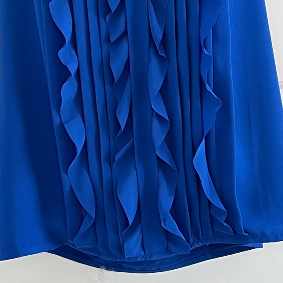 ANN TAYLOR LOFT Ruffle Sleeveless Blouse Top Size XS Feminine Chic Flirty New - Picture 3 of 10